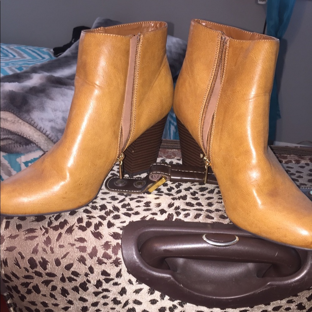 Brown booties